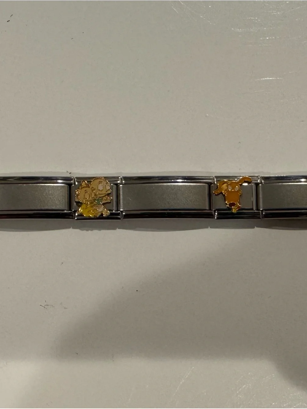 Nickelodeon Rugrats Italian Charm Bracelet Stainless Links adjustable 9mm Y2K